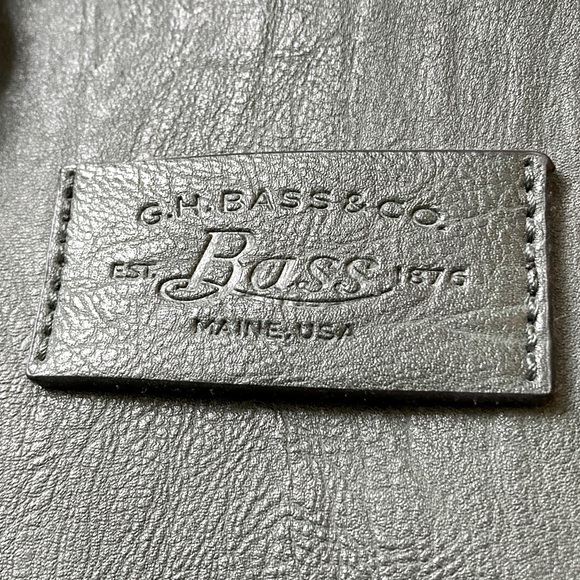 G.H Bass & Co Leather Handbag, Forest Green, Tote, Purse - Picture 6 of 10